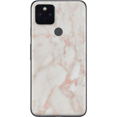 Rose Gold Marble Google Pixel 4a 5G Skin